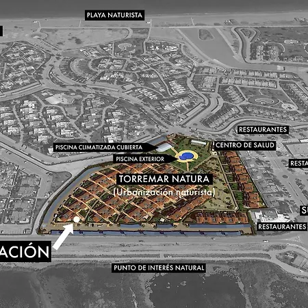 Apartment Torremar Natura Urbanizacion Naturista, Piscina Climatizada, Bajo Con Jardin, Parking
